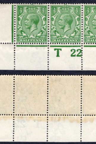 KGV 1/2d Royal Cypher Control T22 Perf Strip M/M