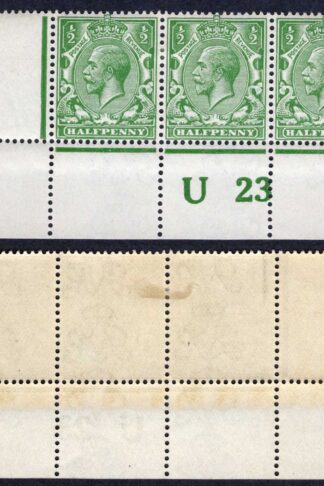 KGV 1/2d Royal Cypher Control U23 Perf Strip M/M