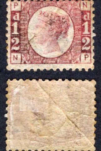 SG48 1/2d (NP) Plate 4 Mint (mounted) Heavy Gum Crease Cat 80 pounds
