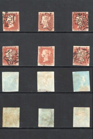 1841 Penny Reds Set with Numbers in Maltese (some faults) Cat 3045