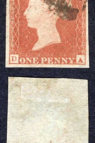 1841 Penny Red (DA) Fine Four Margins Clear Profile