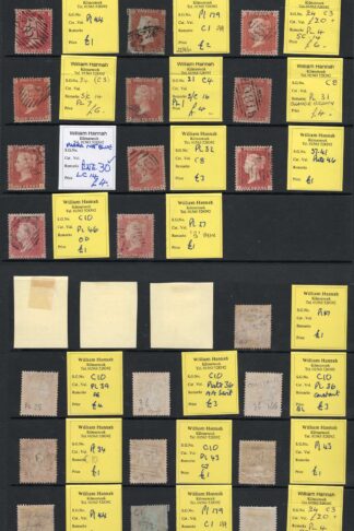 Penny STAR Selection mostly bought from William Hannah (21 stamps)