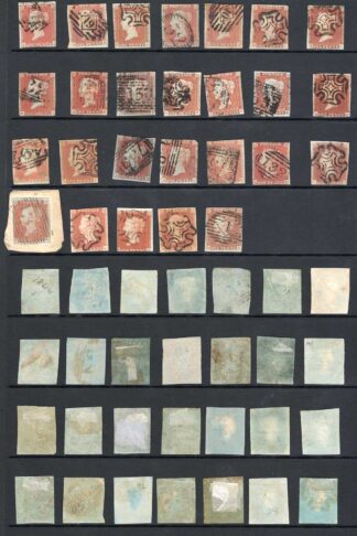 1841 Penny Red Selection (47 stamps)