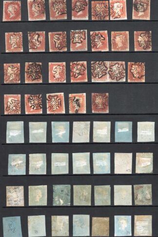 1841 Penny Red Selection (47 stamps)