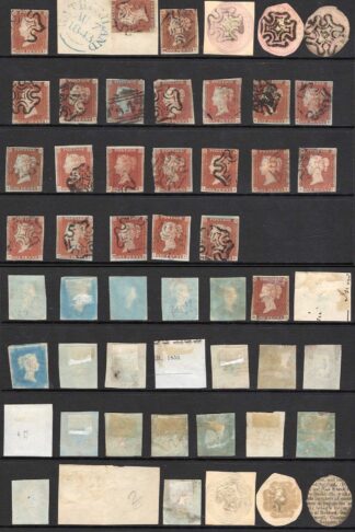 1841 Penny Red Selection (42 stamps)