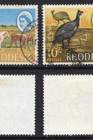 Rhodesia SG384/387 1966 Top Values fine used Cat 18 pounds