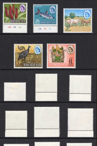 Rhodesia SG374/387 1966 set of 14 U/M (1d M/M) Cat 16 pounds