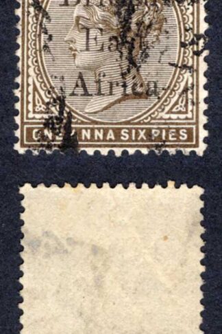 British East Africa Company SG51 1a6p Sepia used Cat 4.50 pounds
