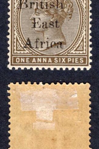 British East Africa Company SG51 1a6p Sepia M/M Cat 5.50 pounds
