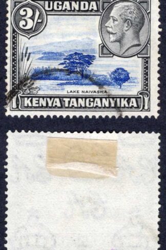 KUT SG120 3/- blue and Black used Cat 17 pounds