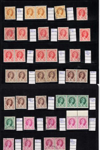 Rhodesia and Nyasaland SG1/14 Collection of shades etc