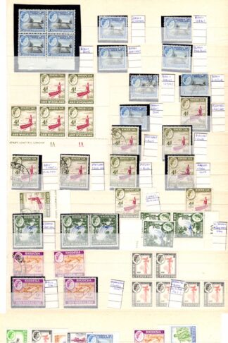 Rhodesia and Nyasaland SG18/30 Selection including shades
