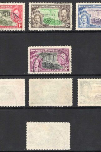 Southern Rhodesia SG36/39 1937 Coronation used Cat 15 pounds