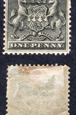 Rhodesia SG1 1d Black M/M Cat 19 pounds