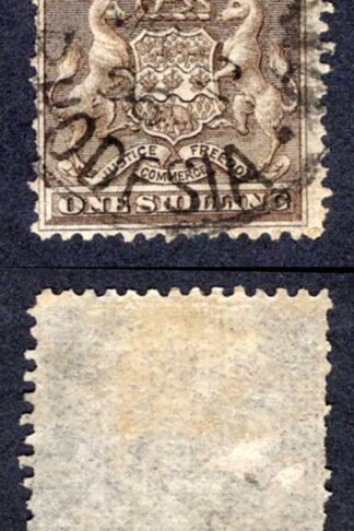 Rhodesia SG4 1/- Grey-brown used Cat 18 pounds