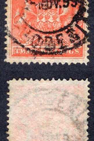 Rhodesia SG5 2/- Vermilion used Cat 45 pounds