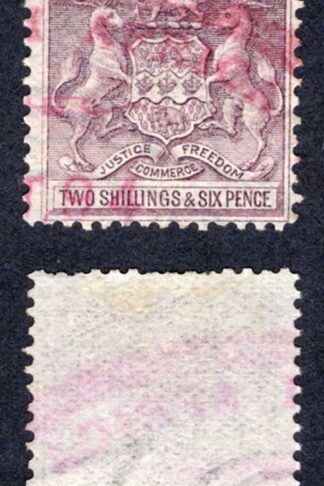 Rhodesia SG7 2/6 Lilac with a coloured cancel so probably fiscal