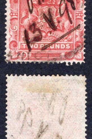 Rhodesia SG11 Two pound Fiscally used (cat 20 pounds as such)