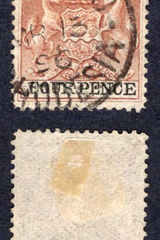 Rhodesia SG22 3d Chestnut and Black CDS used Cat 8 pounds