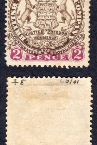 Rhodesia SG30 2d Brown and Mauve (crease at top) M/M Cat 45 pounds