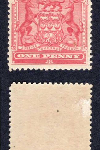 Rhodesia SG78 1d red M/M Cat 12 pounds