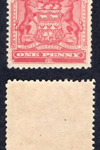 Rhodesia SG78 1d red M/M Cat 12 pounds