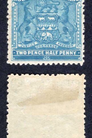 Rhodesia SG80 2 1/2d Dull Blue M/M Cat 28 pounds
