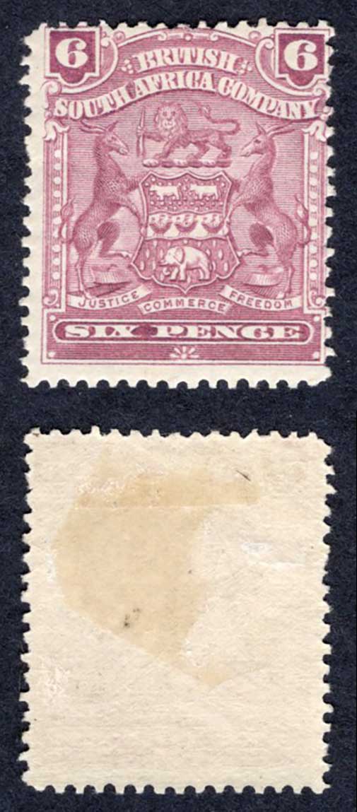 Rhodesia SG83 6d Olive M/M (hinge remainder) Cat 30 pounds