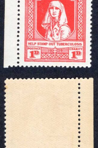 New Zealand SG544 1d + 1d Tuberculasis U/M Cat 9 pounds