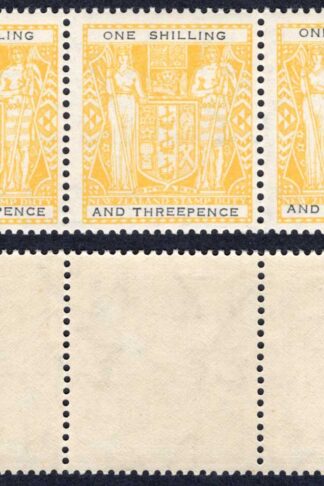 New Zealand SGF217 1/3 Yellow and Black Perf 14 x 13.5 U/M Cat 30 pounds