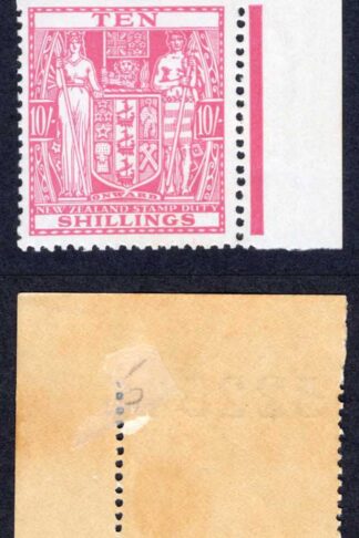 New Zealand SGF155 10/- Carmine-lake Stamp U/M Cat 30 pounds