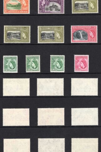 Trinidad and Tobago SG267/78 Set of 12 plus shades etc all U/M Cat 48++++ pounds