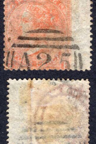 Malta SGZ49 4d plate 9 used in Malta Vertical Crease Cat 20 pounds
