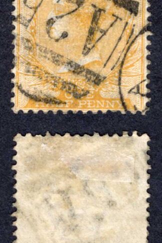 Malta SG18 1/2d Orange-yellow Wmk CA Cat 40 pounds