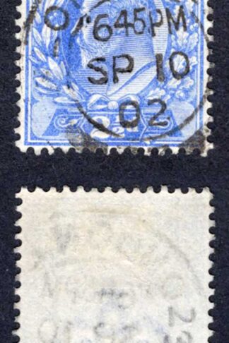 KEVII M16(10 2 1/2d Deep Ultramarine DLR used  Cat 12  pounds