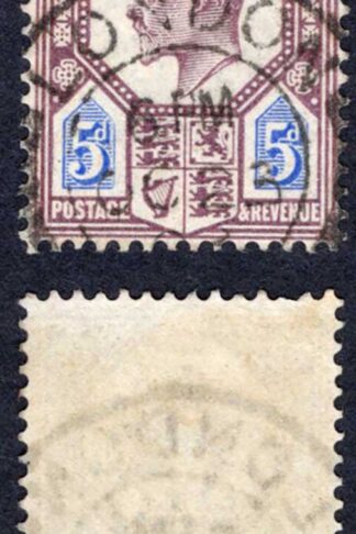 KEVII SG243 5d Slate purple and ultramarine DLR used Cat  15 pounds
