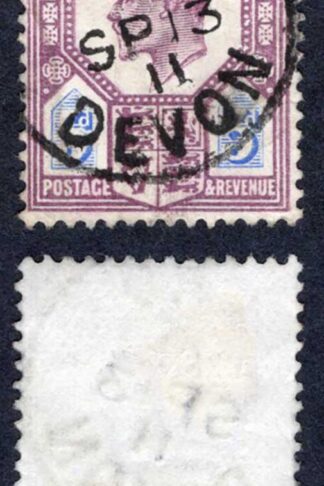 KEVII SG243a 5d Slate purple and ultramarine/chalky used  Cat  12 pounds