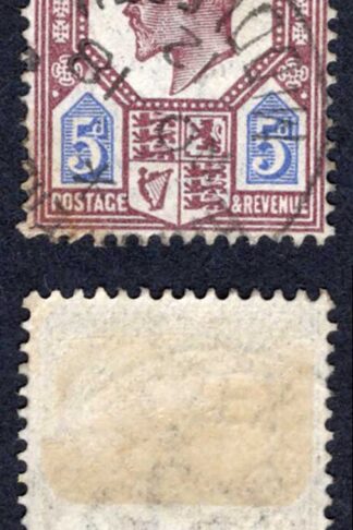 KEVII SG293 5d Dull Reddish Purple and Bright Blue CDS Cat 10  pounds
