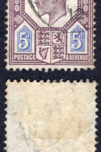 KEVII SG293 5d Dull Reddish Purple and Bright Blue CDS Cat 10  pounds
