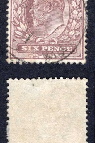 KEVII SG245a 6d Pale dull purple/chalky used Cat 12 pounds