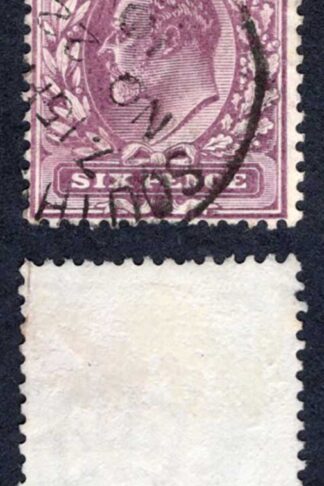 KEVII SG248 6d Dull purple/chalky used Cat 12 pounds