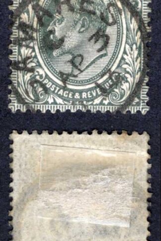 KEVII M38(1) 7d Deep Slate Grey Somerset House used Cat 50 pounds
