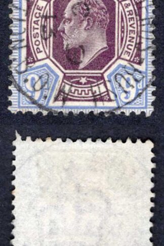 KEVII SG307a 9d with 9 Oct 1913 SHEPHERDS BUSH EXHIBITION CDS RARE