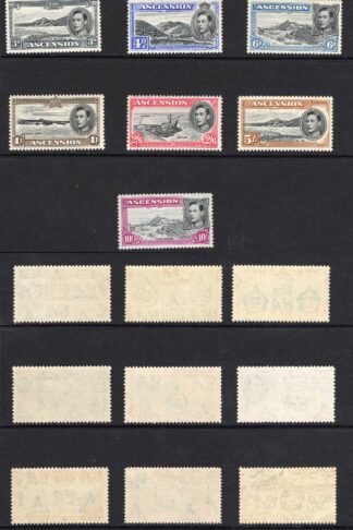 Ascension SG38b/47b KGVI set of 16 M/M Cat 275 pounds