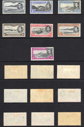 Ascension SG38b/47b KGVI set of 16 M/M Cat 275 pounds