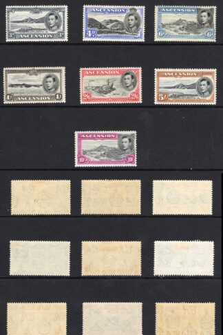 Ascension SG38b/47b KGVI set of 16 M/M Cat 275 pounds