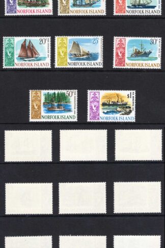 Norfolk Is SG77/90 Set of 14 Ships U/M Cat 10.50 pounds