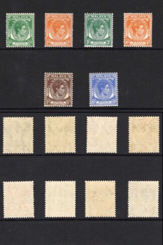 Straits Settlements SG278/98 Set of 21 Fresh U/M Cat 573 pounds