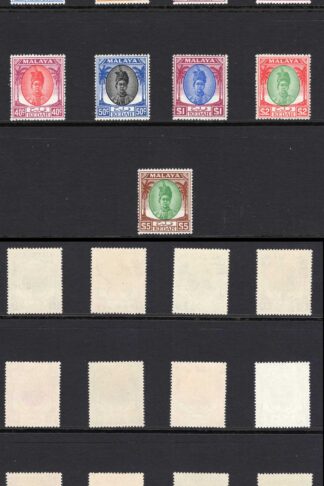 Kedah SG76/90 1950 Set of 21 U/M Cat 170 pounds