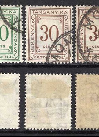 KUT SGD7/D12 1935 Post Due Set used Cat 57 pounds